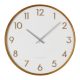 Timber frame white face wall clock