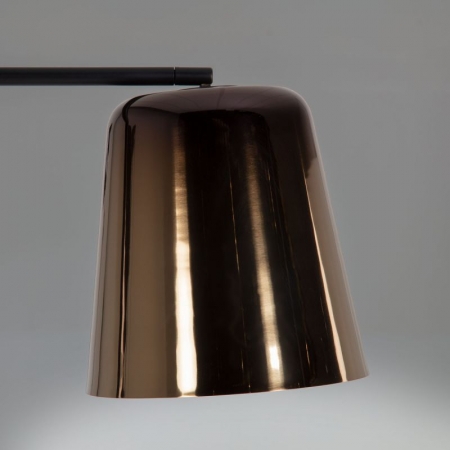 Black and Brass Floor Lamp