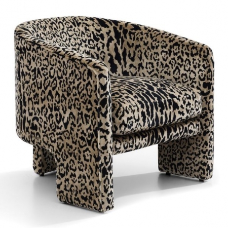 Leopard Print Arm Chair