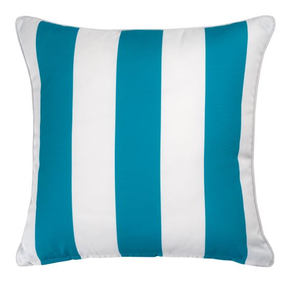 Beach Striped Blue Outdoor Cushion - Image 2