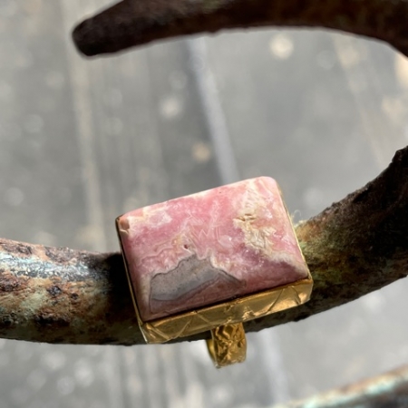 Pink Petalite Power Ring