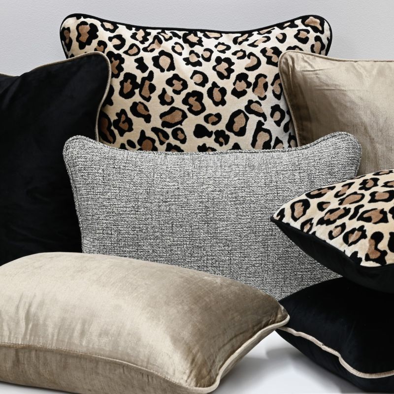 Leopard Cushion lumbar styling shot 2