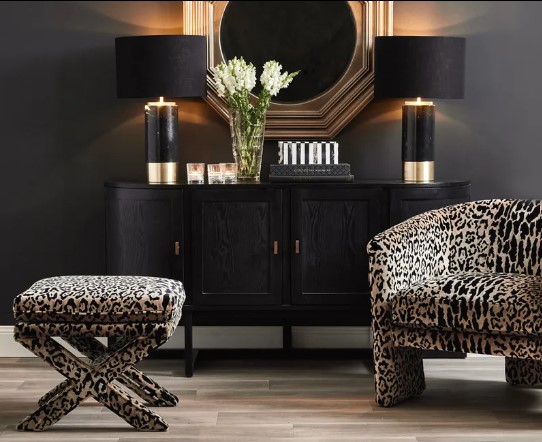 Leopard FootStool