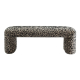 The Leopard Print Ottoman Bench.