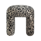 Leopard Print Stool or Footrest