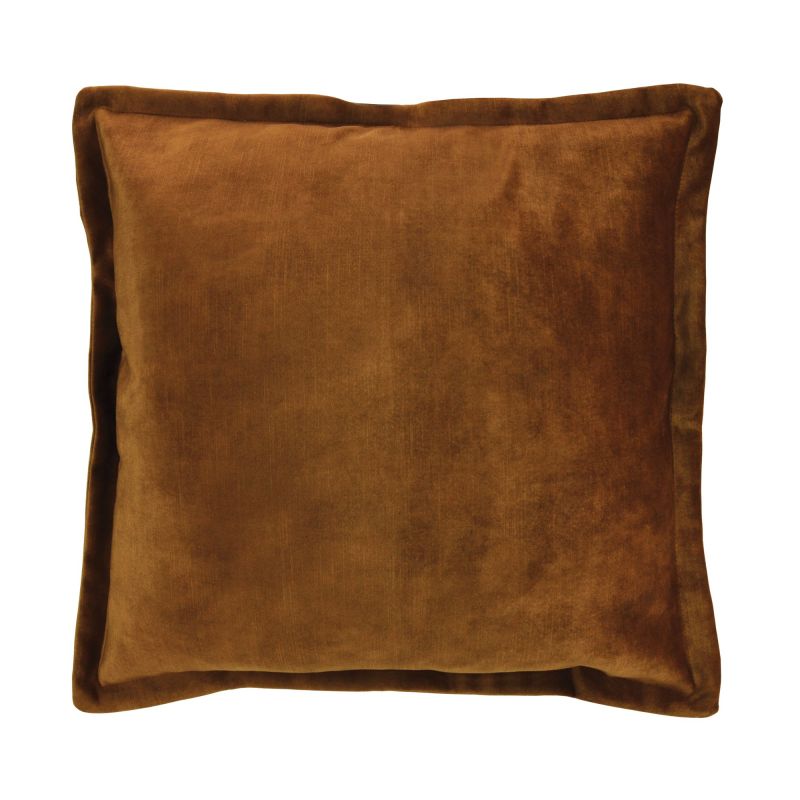 Brown Velvet Cushion-Square